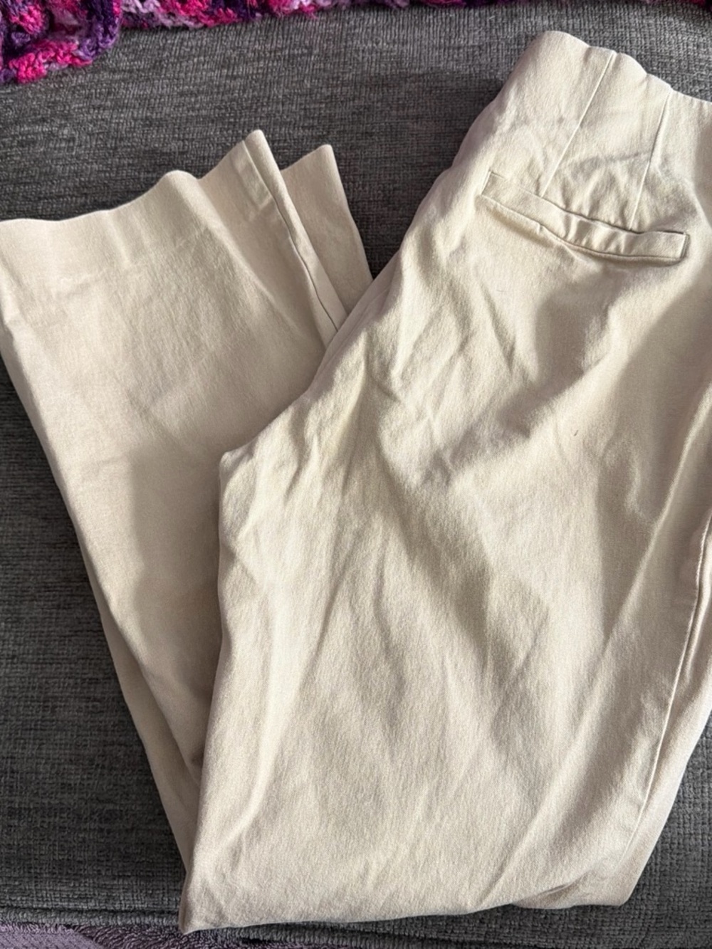 a new day Women's Cream Straight-Leg Trousers